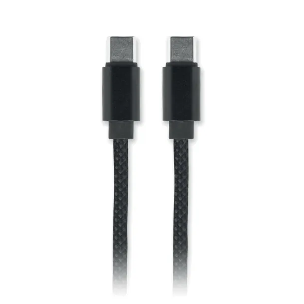 BRAID Pleteni magnetni kabel od RPET-a Crna