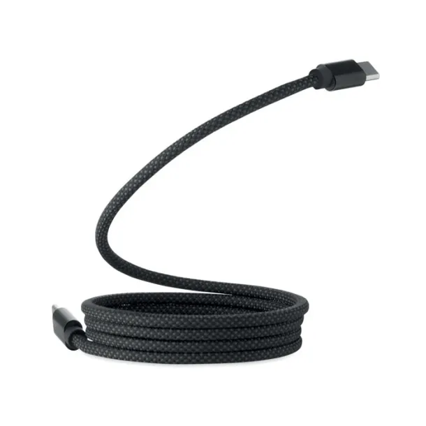 BRAID Pleteni magnetni kabel od RPET-a Crna