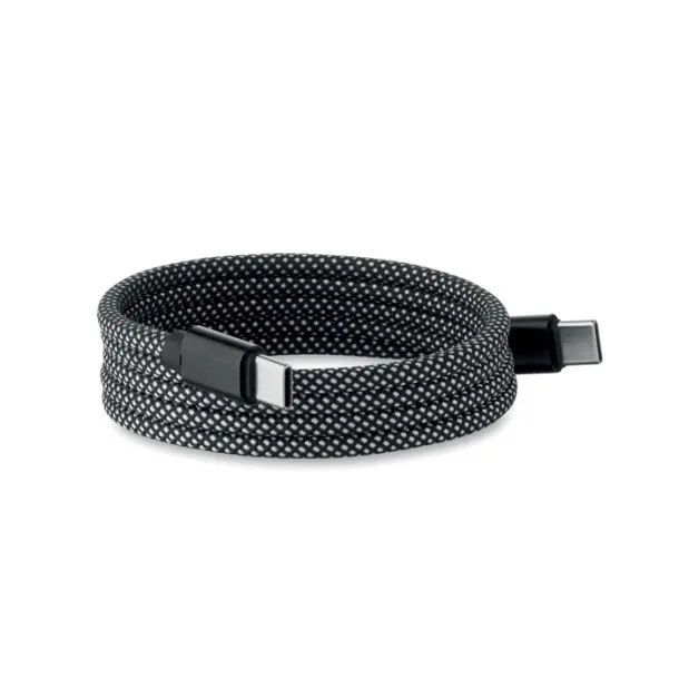 BRAID Braided magnetic cable in RPET White White
