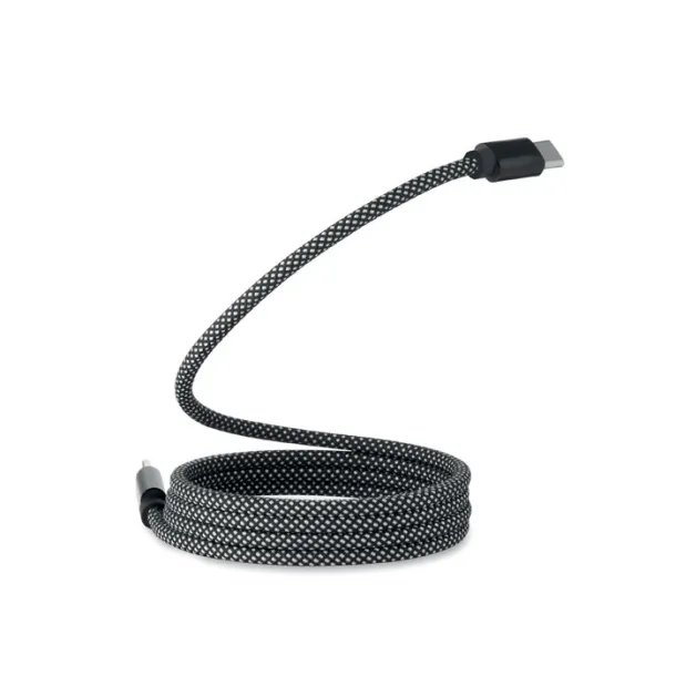 BRAID Braided magnetic cable in RPET White White
