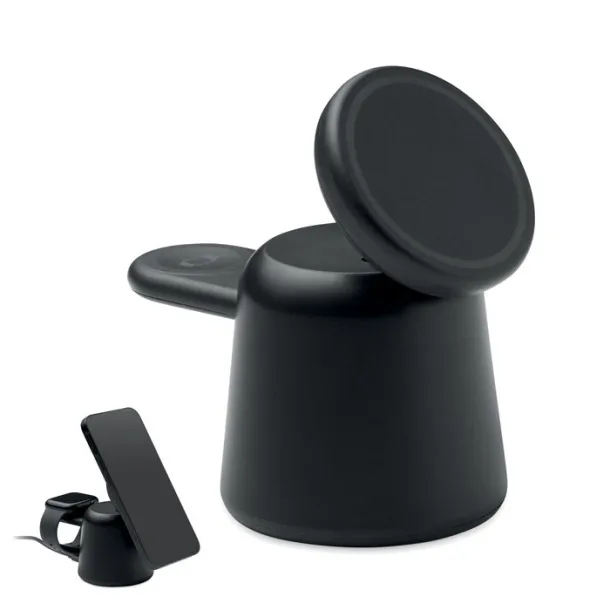 SIMPA 3 in 1 wireless charger 15W Black