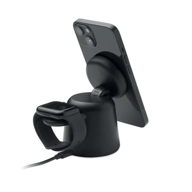 SIMPA 3 in 1 wireless charger 15W Black
