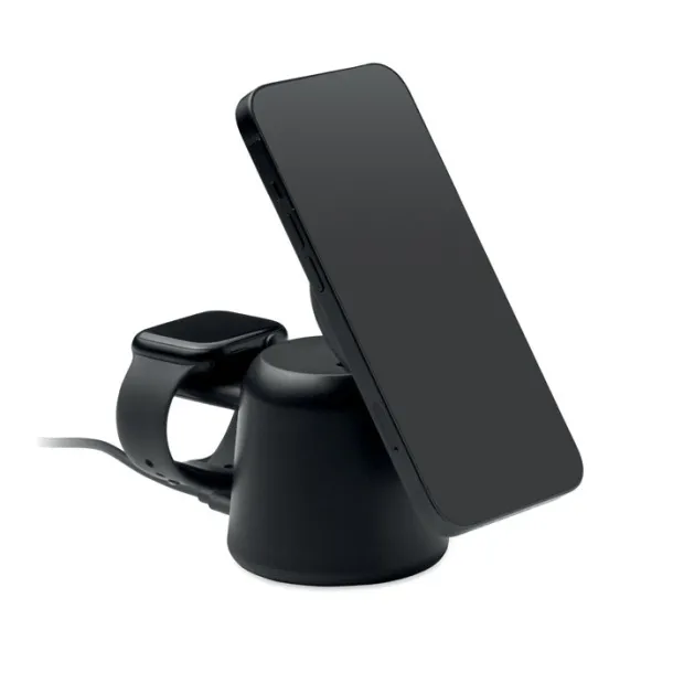 SIMPA 3 in 1 wireless charger 15W Black