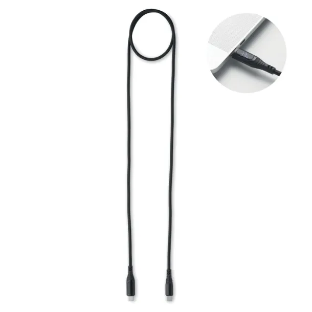 TYPSO 100W charging cable type-C Black