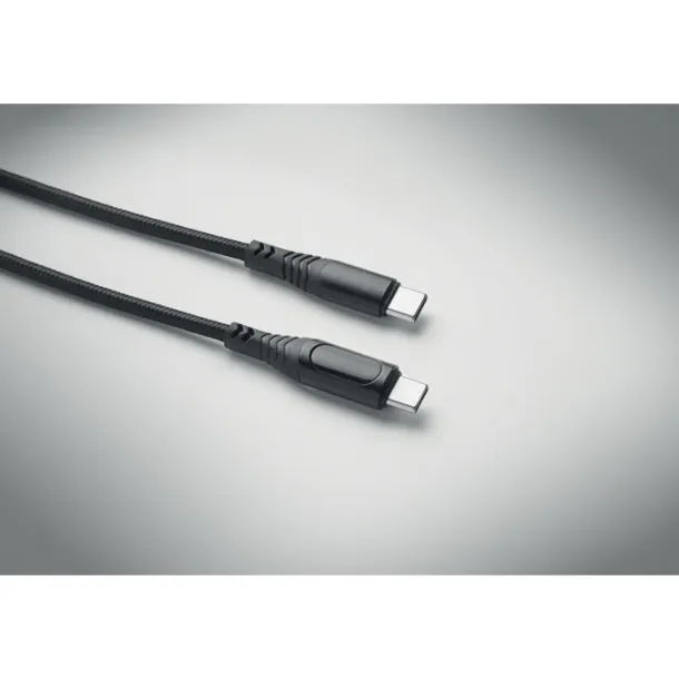 TYPSO USB-C kabel za punjenje snage 100W Crna