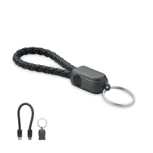 FAULETI LOOP kabel s petljom za ključeve tipa C Crna