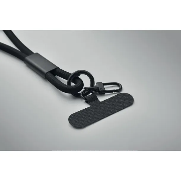 COCHARGE 60W charging and data lanyard Black