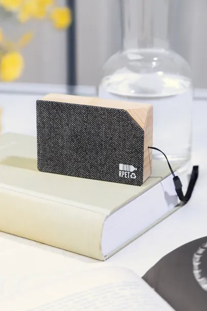 SolBeat solar wireless speaker Black Natural