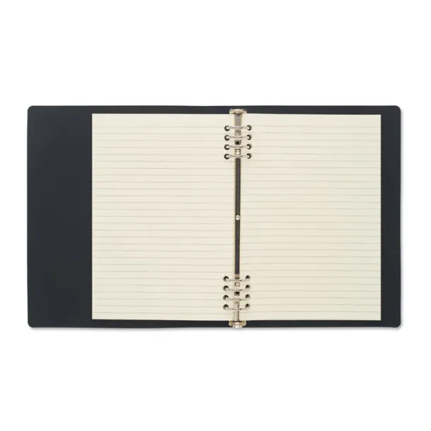 SPIRABLE A5 PU notes s izmjenjivim ulošcima Crna