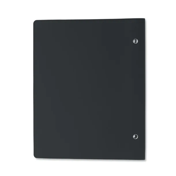 SPIRABLE A5 refillable PU notebook Black