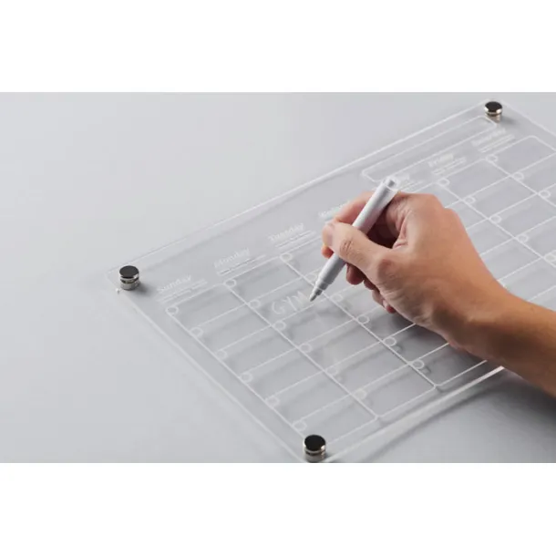 PLANIT magnetni akrilni planer Prozirno