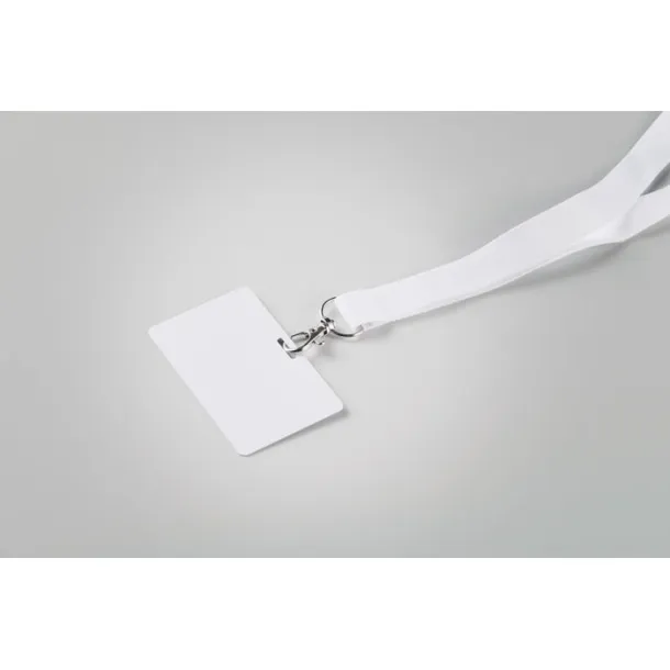 BADSMALL Lanyard badge 54 x 86mm White