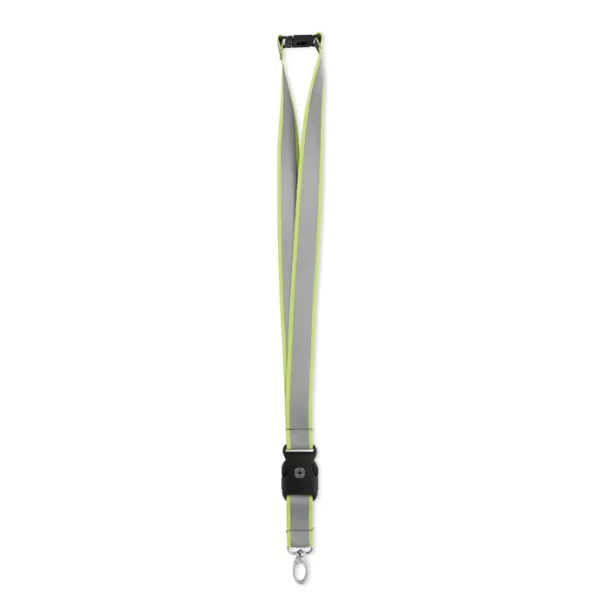 TOSEE Reflective RPET lanyard Neon yellow