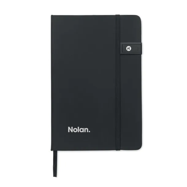 USBNOTE A5 notes s integriranim USB-om Crna