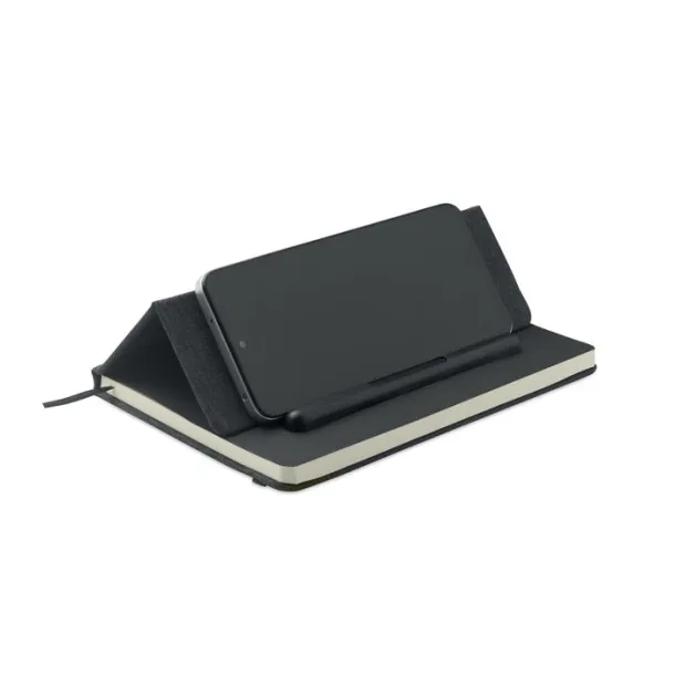 RINBOOK A5 notes s držačem za mobitel Crna