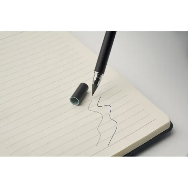 RINBOOK A5 notebook with phone holder Black