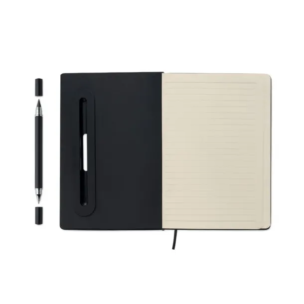 RINBOOK A5 notes s držačem za mobitel Crna