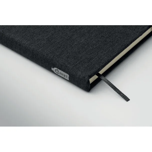 RINBOOK A5 notebook with phone holder Black