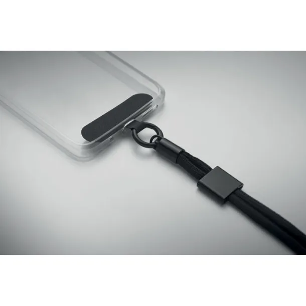 NONETTE WRIST RPET phone wrist cord Black