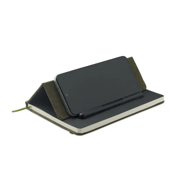 RINBOOK A5 notes s držačem za mobitel Dark Green