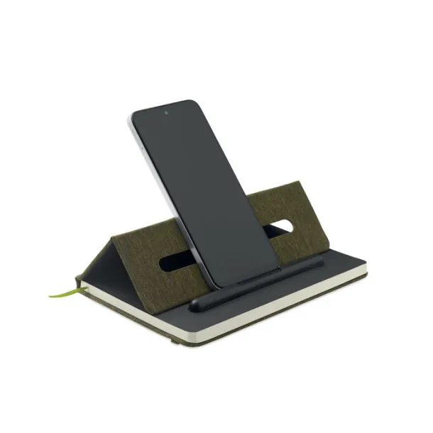 RINBOOK A5 notes s držačem za mobitel Dark Green