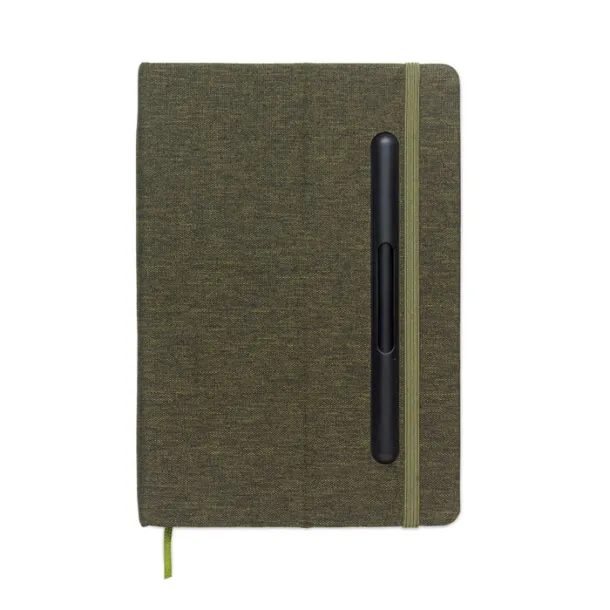 RINBOOK A5 notes s držačem za mobitel Dark Green