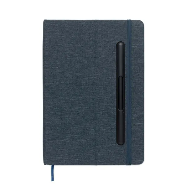 RINBOOK A5 notebook with phone holder French navy