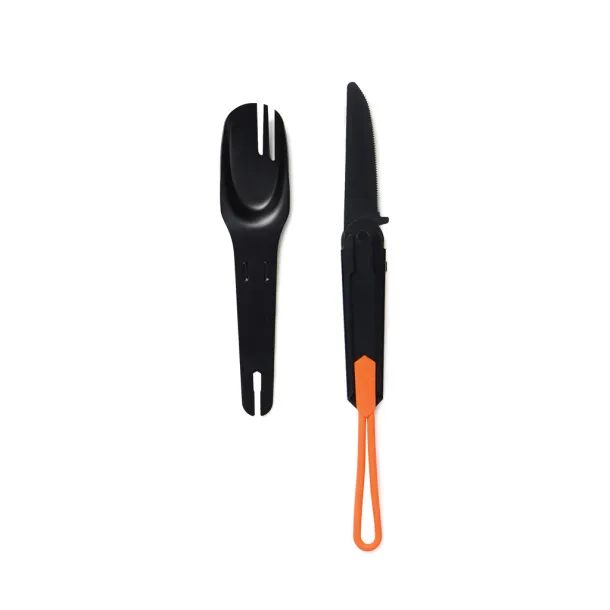  Nordic Drift Trail 4 in 1 outdoor cutlery Black