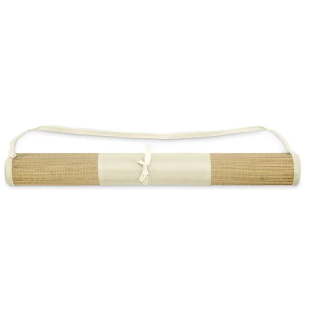 RAFIA Natural straw beach mat Beige