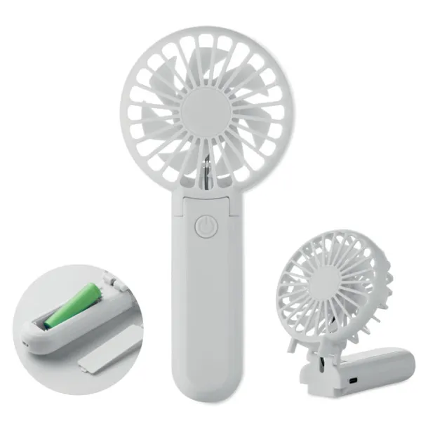 IBERA Portable foldable fan White