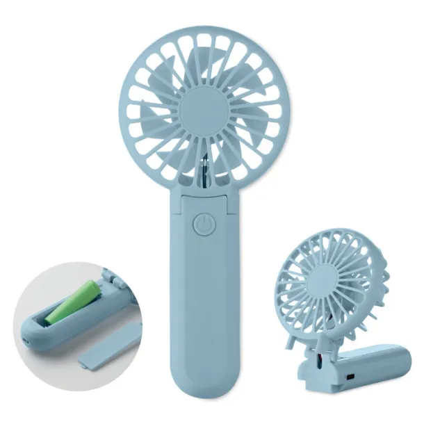 IBERA Portable foldable fan Baby Blue