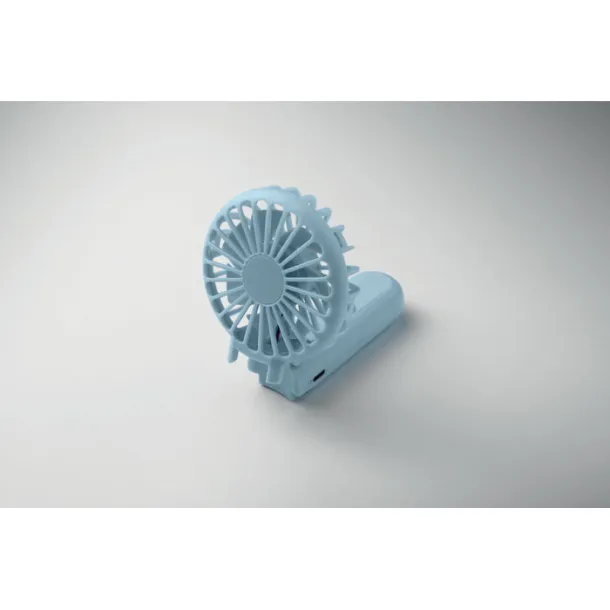 IBERA Portable foldable fan Baby Blue