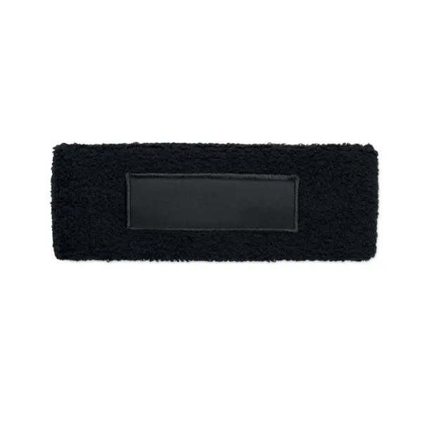 ATAMA Headband in polycotton Black