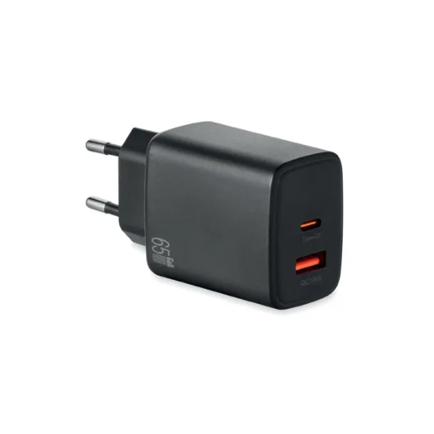 EXTEN EU 2-pole wall adapter/charger Black