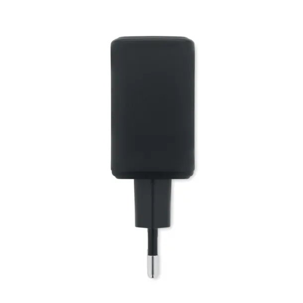 EXTEN EU dvopolni zidni adapter/punjač Crna