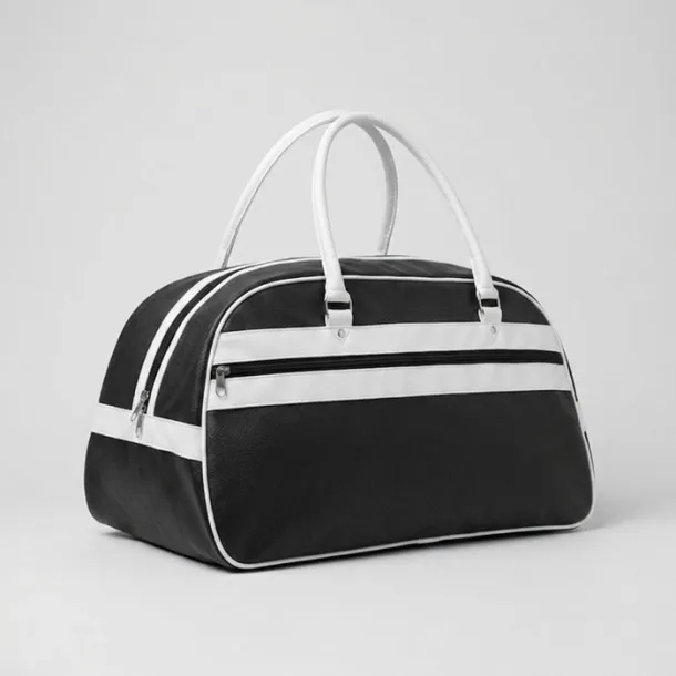 NOSTALGIC sportska torba od PU materijala Crna
