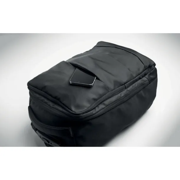 MAGNATE Backpack trolley in 290T RPET Black