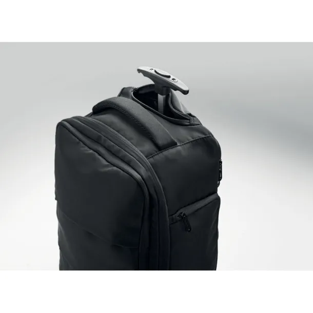 MAGNATE 290T RPET ruksak s kotačićima za 15" laptop Crna