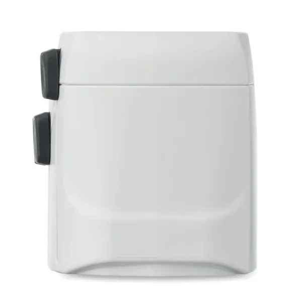 PRO 3-POLE SKROSS® PRO tropolni putni adapter Bijela