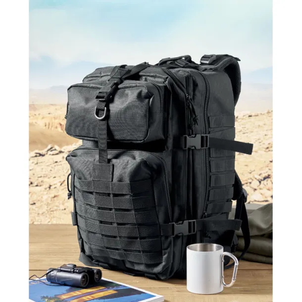 CARRYCONFI 600D RPET ruksak za aktivnosti na otvorenom Crna
