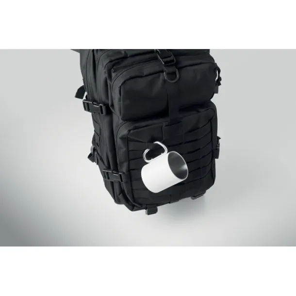 CARRYCONFI Outdoor backpack 600D RPET Black