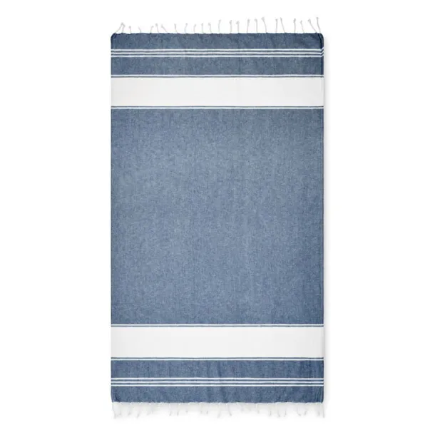 HUMMUM Beach bag with hammam towel Blue