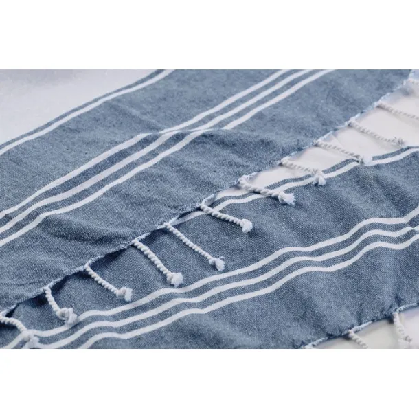 HUMMUM Beach bag with hammam towel Blue