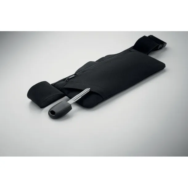 MODERATE Sports waist bag 600D RPET Black