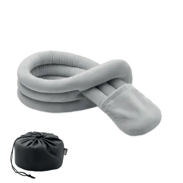 WRAP IT Bendable roll travel pillow Grey
