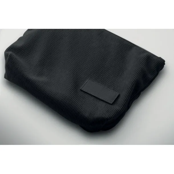 CORDY T Corduroy cosmetic bag Black