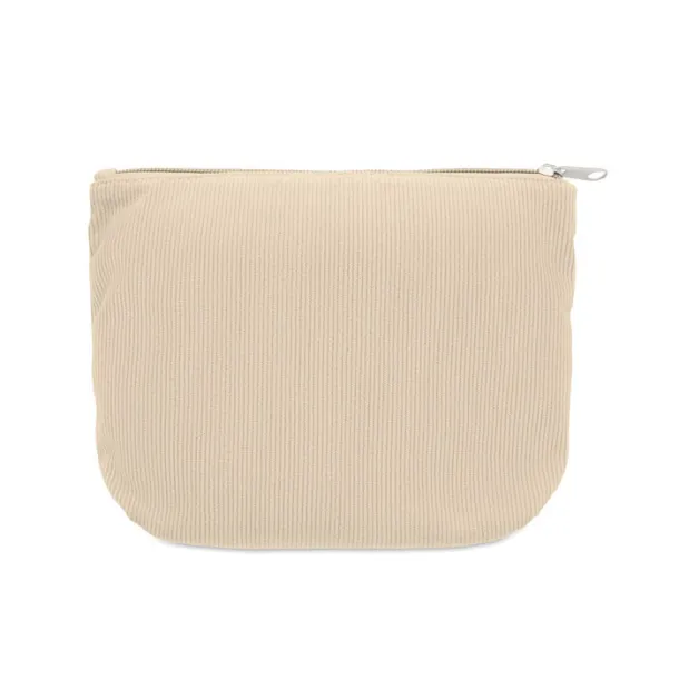 CORDY T Corduroy cosmetic bag Beige