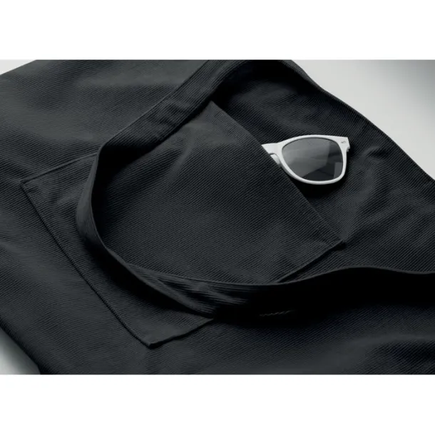 CORDY G Corduroy large shopping bag Black