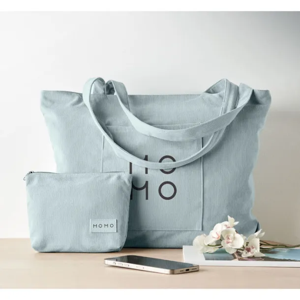 CORDY G velika torba za kupovinu od samta, 220 g/m² Baby Blue
