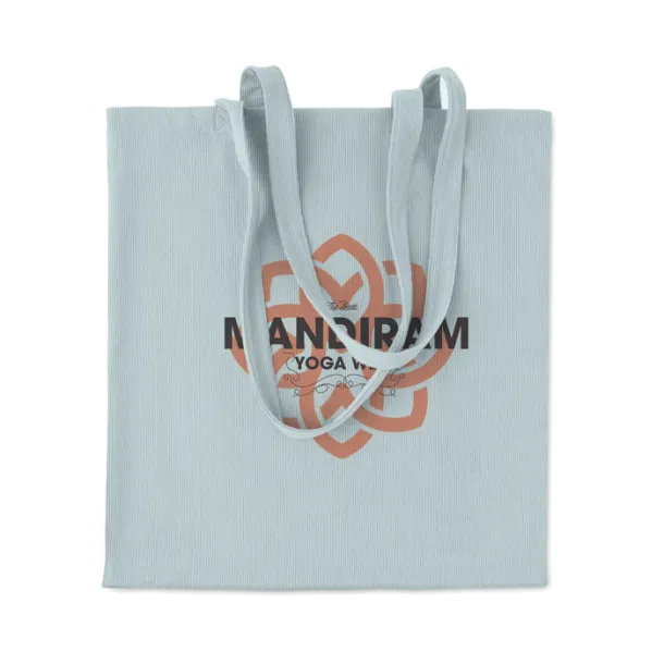 CORDY B Corduroy shopping bag Baby Blue